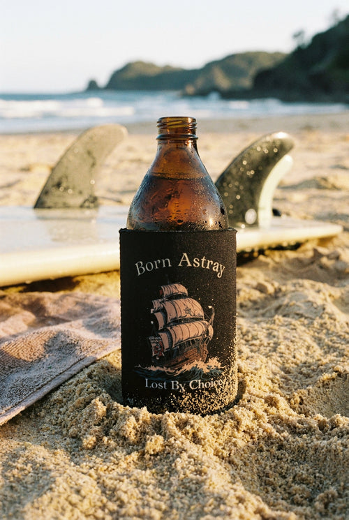Born Astray Stubby Cooler — Lost By Choice (Black)